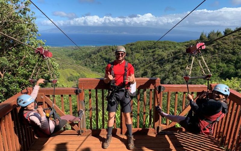 6 dual zipline adventure tour kapalua maui