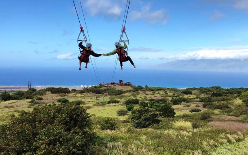 ziplining in maui