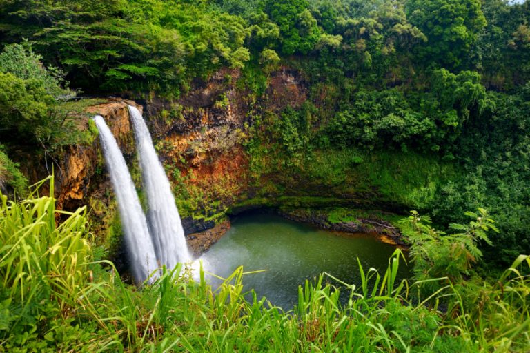 Wailua waterfalls Kauai